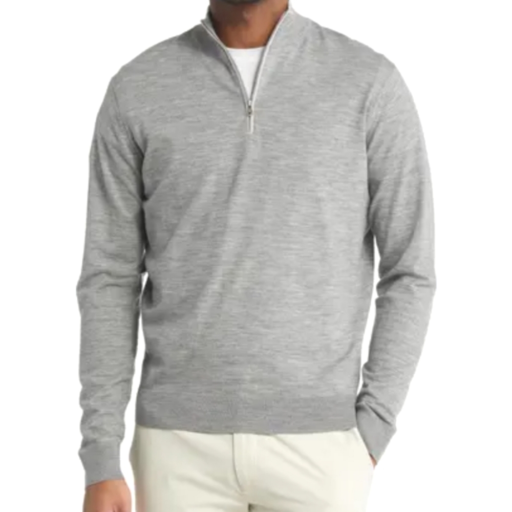 Peter Millar Crown Crafted Flex Quarter Zip Merino Wool Blend Pullover Sweater - Picture 1 of 13